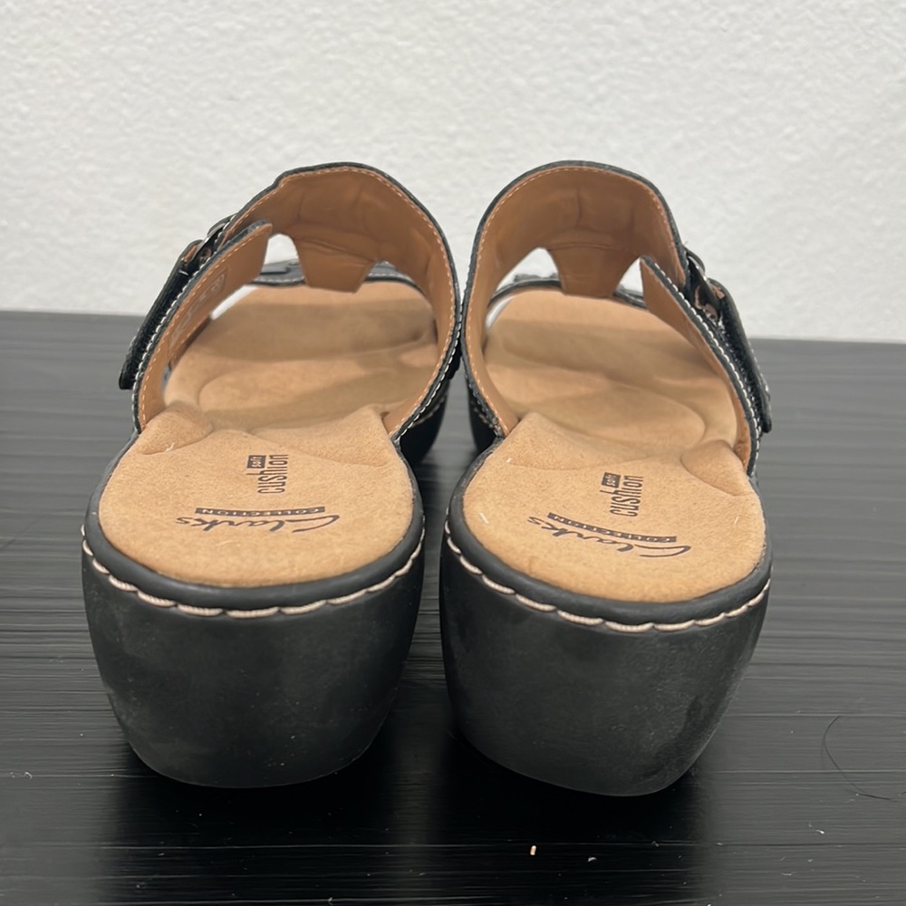 Clarks Women’s Sandals Delana Macrae Black Size 8 - Picture 5 of 15
